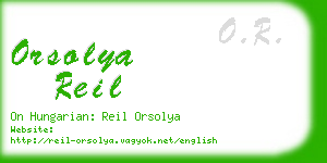 orsolya reil business card